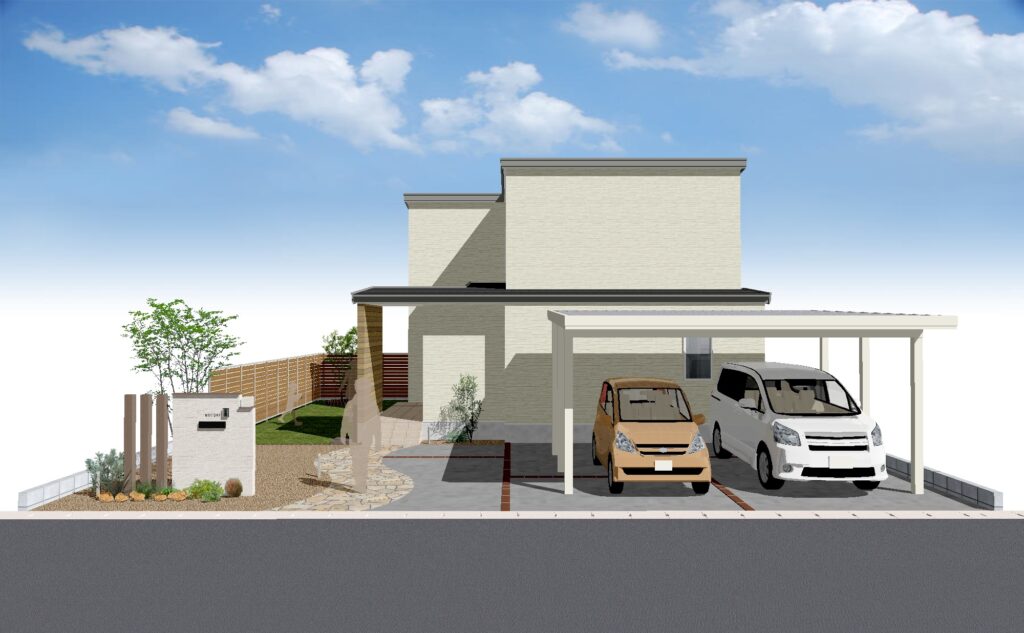 【上越市 新築外構】暮らしに馴染む、ナチュラル外構